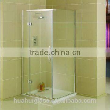 framed sliding toughened glass shower door enclosure