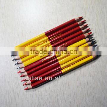 7" Jumbo Size High Quality 5.0mm Red and Graphite Lead Special bi Colored Pencil photo-3