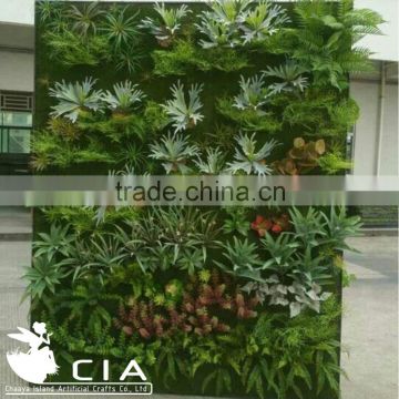 Reception Desk Artificial Decorative Plastic Plants Wall Indoor