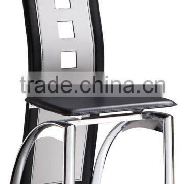 Z608-2 2015 Trade Assurance American style PVC leather high back restaurant dining chair