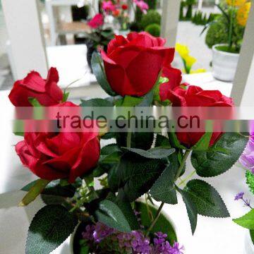 Hot fashion latest artificial flower aritificial rose for wedding decoration