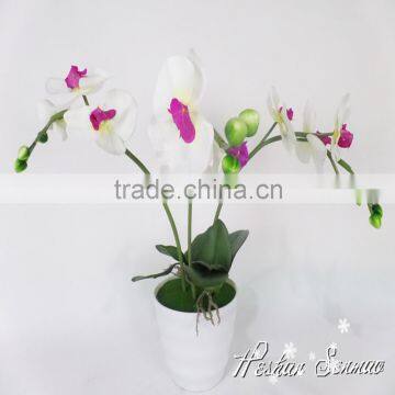 cheap wholesale artificial flowers China manufacture wholesale artificial butterfly orchid flowers bonsai with led light