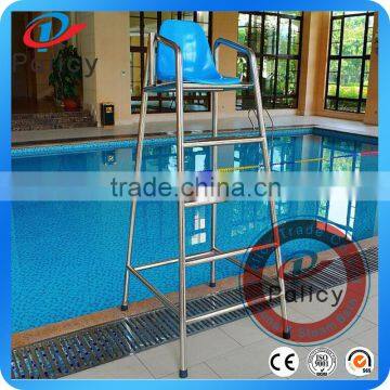 Stainless steel 304 swimming pool life guard chair, pool life gaurd chair