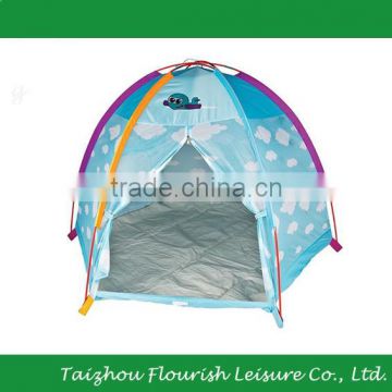 Kids Play Dome Tent With Blue Sky And White Clouds Printing