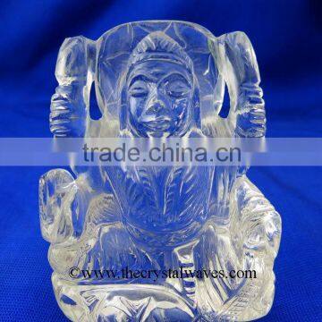 Crystal Quartz Hand Carved Goddess Laxmi Ji