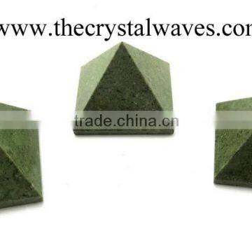 Wholesale Grass Jasper pyramid