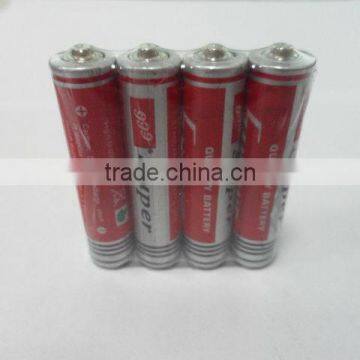 Zinc carbon R03P dry battery 1.5V AAA size