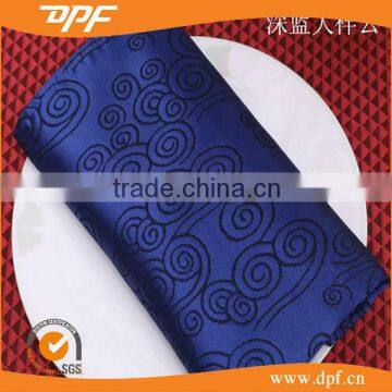 New design luxury blue satin jacquard cloud shapes restaurant table dinner napkins