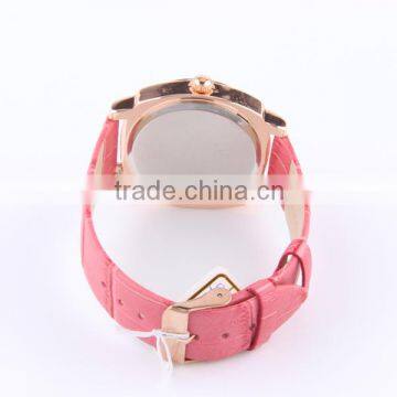 China Wholesale Market Leather Straps Miyota Quartz Movement Wrist Watch photo-5