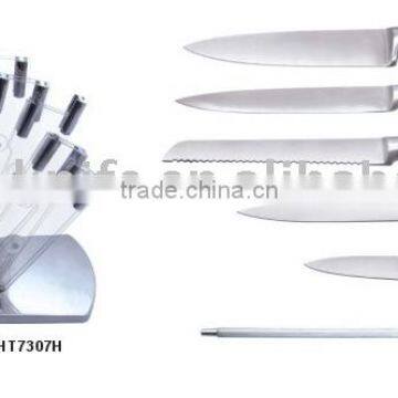 7Pcs Acrylic Block Knife Set