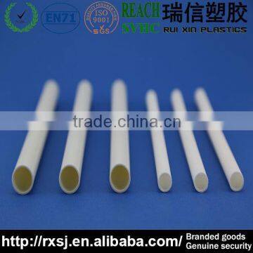 milky round rigid plastic nylon tube