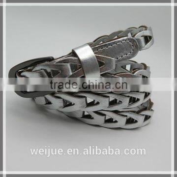 Lady's braided belt for jeans and dress