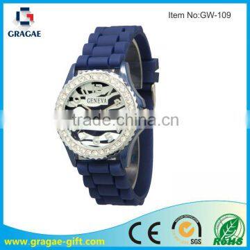 diamante wrist silicone watch