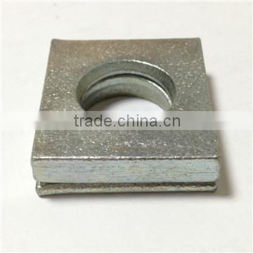 Best quality zinc finish square hole washer