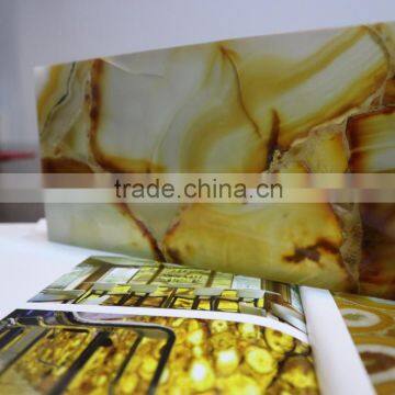Yellow agate stone polished slab