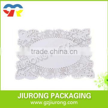 grease proof rect white doily paper