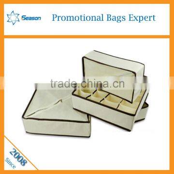 Living foldable sub-grid design Non woven storage box