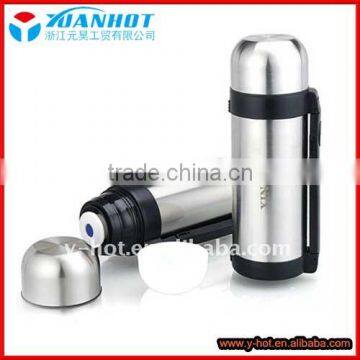 promotional big durable stainless steel vacuum travel themos