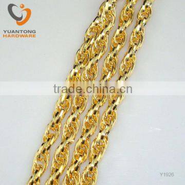 rope shape gold chain for decoration