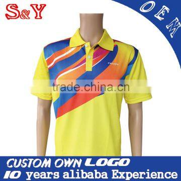 high quality color combination quick dry polo shirt