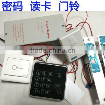 Door Access Control System With Touching Keypad Password Controller and Card Reader With Doorbell Function for Office Use