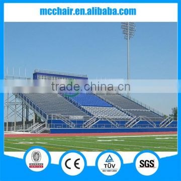 MC-PLR01 aluminum stand frame bench seat die cast outdoor aluminum seating customized bleacher