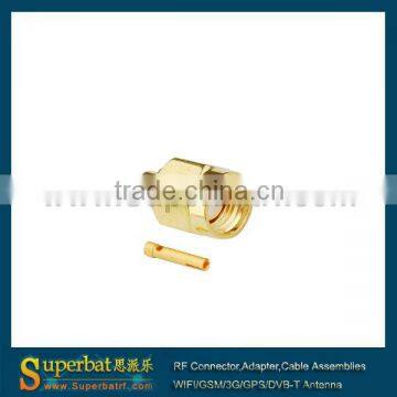 sma cable assembly RF Connector RP-SMA Solder Plug(female pin) connector sma pigtail .141" cable RG402