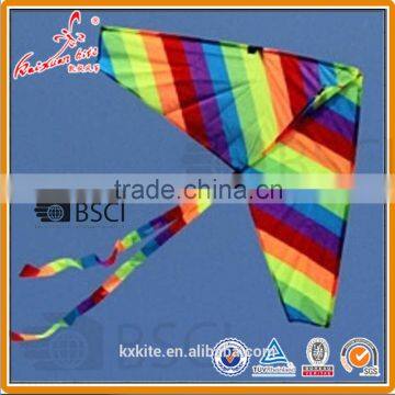 Small Rainbow Delta kite for kids with kite thread from Shandong