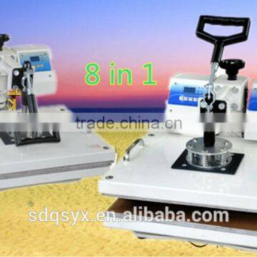 8 in 1 Heat Pressing machine on sale made in China