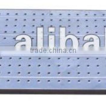 Galvanized hole plank for construction scaffolding