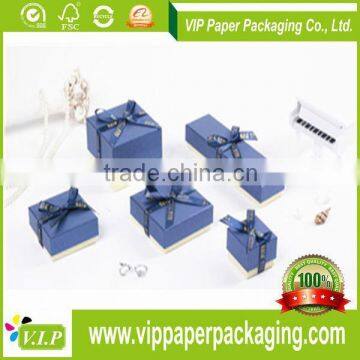 CHINA CUSTOMIZED LOGO PRINTED RECYCLABLE KRAFT JEWELRY PAPER GIFT PACKAGING BOX JEWELERY BOX