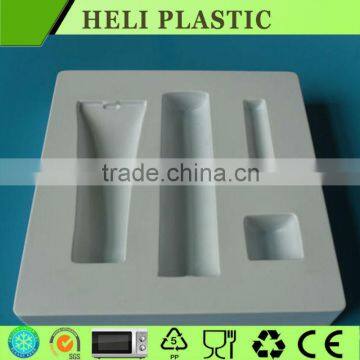 disposable white flocking cosmetic display tray