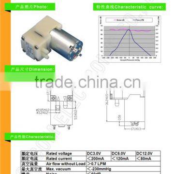 3V small diaphram vacuum pump