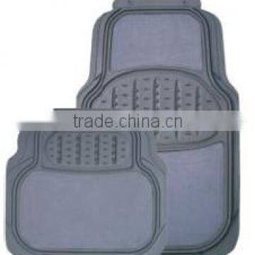 Rubber Queen 3002 Carpeted 4 Piece Mat With Vinyl Heel Pad Black