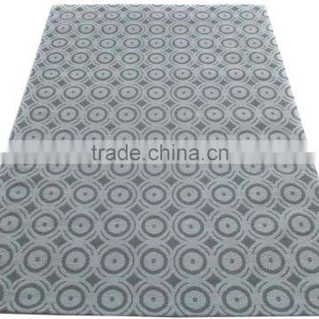Jaquard Flat Weave Wool Rug With Canvas Backing