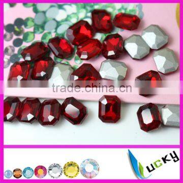 Wholesale jewelry beads crystal material octagon shape rhinestones