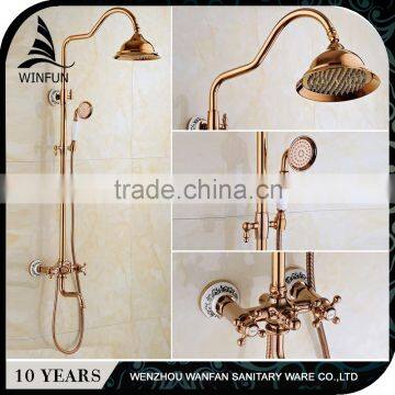 High Quality bathroom shower faucet set,Gold rose gold showers