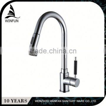 Excellent factory directly brass single lever pull out kitchen faucet