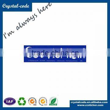 High quality printing car bumper sticker