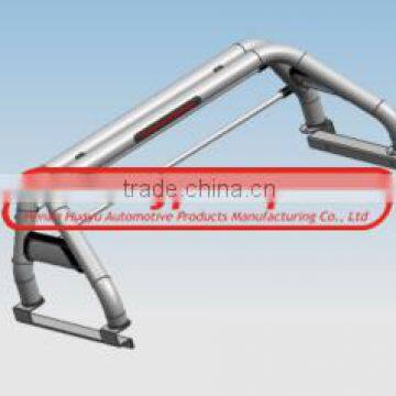 High quality ZHI SHENG Stainless Steel Roll Bar with LIGHT for 2008 NAVARA