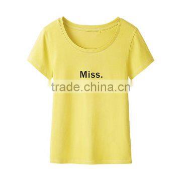 Manufacturer China Custom Women's Clothing Cotton Loose Bluk t Shirt Printing for Sale photo-3