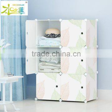 DIY Portable Bedroom Corner Plastic Clothes Wardrobe Box photo-3