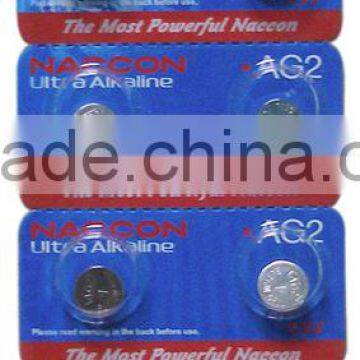 wholesale 1.5v AG2 battery alkaline battery button battery w