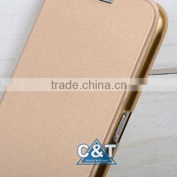 C&T Luxurious Gold Premium PU Leather PC Hard Shell Wallet Skin Hybrid Cover for Samsung Galaxy Note 7 photo-5