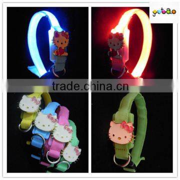 small cute silicone dog & cat led collar