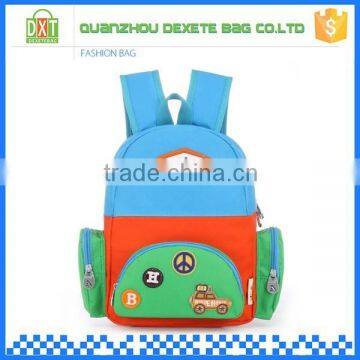 Shoulders polyester material sold korean school backpack