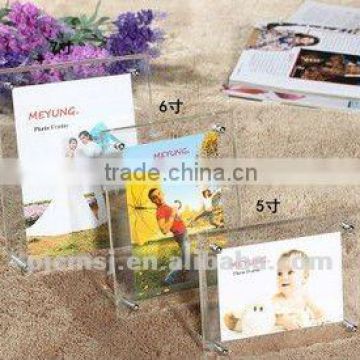 Factory Supply crystal glass photo frame for decoration souvenirs