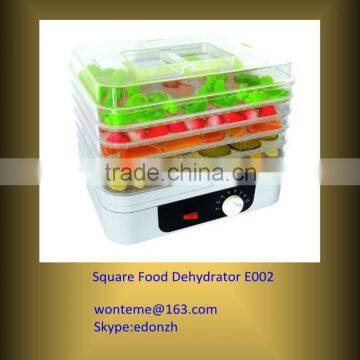 digital square food dehydrator /Electric 5 layer food dehydrator E002