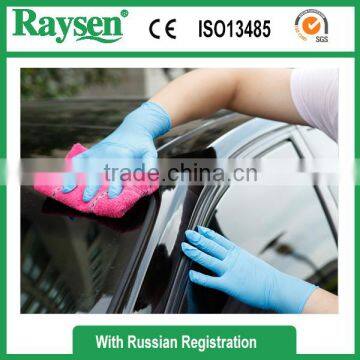 Cleanroom workshop use disposable nitrile gloves blue color