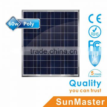 SunMaster 60w Poly Solar Panel SM60P